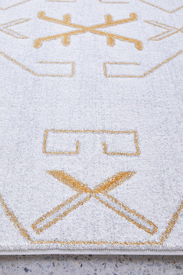 Cala Paradise Cream & Gold Modern Rug